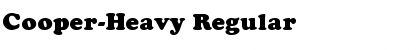 Cooper-Heavy Regular Font