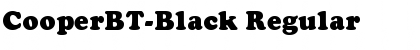 CooperBT-Black Font