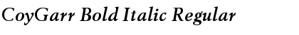 Download CoyGarr Bold Italic Font