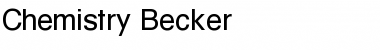 Download Chemistry Becker Font