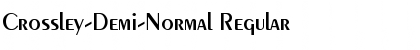 Crossley-Demi-Normal Font