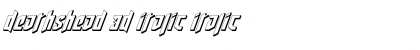 Deathshead 3D Italic Font