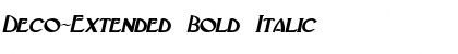 Deco-Extended Bold Italic