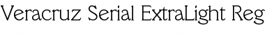 Veracruz-Serial-ExtraLight Regular Font