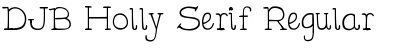 DJB Holly Serif Regular Font
