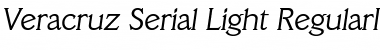 Veracruz-Serial-Light RegularItalic