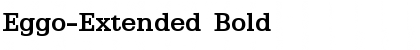 Eggo-Extended Bold Font