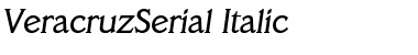 VeracruzSerial Italic Font