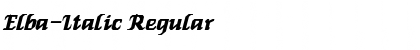Download Elba-Italic Font Download Elba-Italic Font