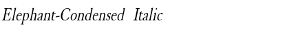 Elephant-Condensed Italic
