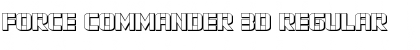 Download Force Commander 3D Font Download Force Commander 3D Font