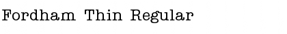 Download Fordham Thin Font Download Fordham Thin Font