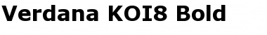 Verdana KOI8 Bold Font