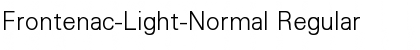Frontenac-Light-Normal Regular Font
