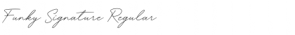 Funky Signature Regular Font