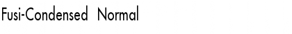 Fusi-Condensed Normal Font