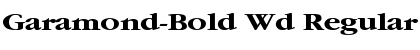 Download Garamond-Bold Wd Font