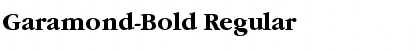 Garamond-Bold Regular Font