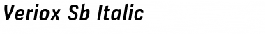 Veriox SemiBold Italic Font