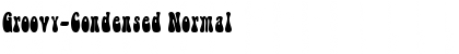 Groovy-Condensed Normal Font