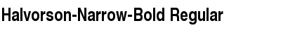 Halvorson-Narrow-Bold Regular Font