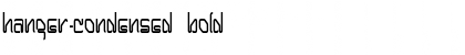 Hanger-Condensed Font