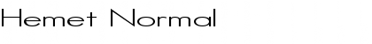 Hemet Normal Font