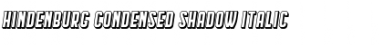 Hindenburg Condensed Shadow Font