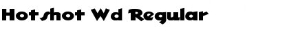 Hotshot Wd Regular Font