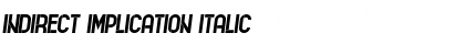 Indirect Implication Italic Font