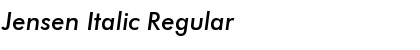Download Jensen Italic Font Download Jensen Italic Font