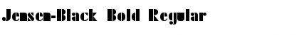 Download Jensen-Black Bold Font Download Jensen-Black Bold Font