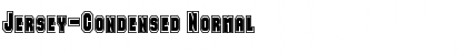 Jersey-Condensed Normal Font