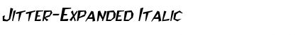 Jitter-Expanded Italic