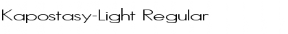 Download Kapostasy-Light Font