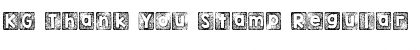 Download KG Thank You Stamp Font Download KG Thank You Stamp Font
