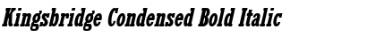 Kingsbridge Condensed Bold Italic