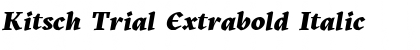 Kitsch Trial Font