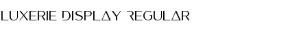 Luxerie Display Regular Font