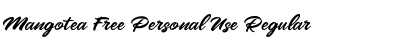 Download Mangotea Free Personal Use Font