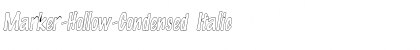 Marker-Hollow-Condensed Italic