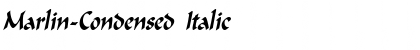Marlin-Condensed Italic Font