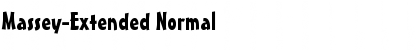 Massey-Extended Normal Font