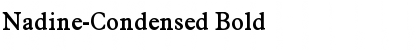 Nadine-Condensed Bold Font