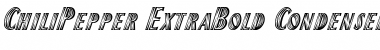 ChiliPepper-ExtraBold Condensed Italic Font