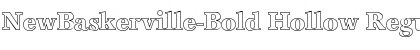 NewBaskerville-Bold Hollow Font