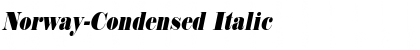 Norway-Condensed Italic Font