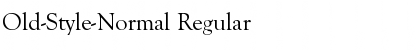Old-Style-Normal Regular Font