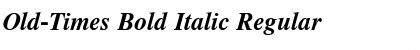 Old-Times Bold Italic Regular Font
