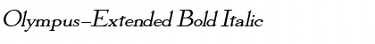 Olympus-Extended Bold Italic